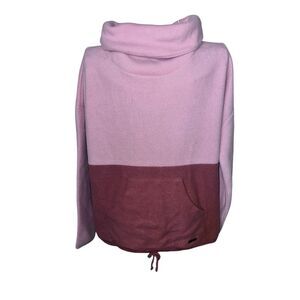 Colorblock Pink and Burgundy Women's Sweater